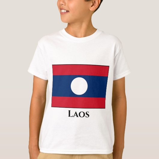 ラオス国旗 Tシャツ (正面)