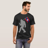 ラオス国旗 Tシャツ (正面フル)