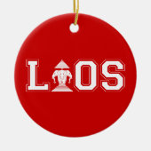 ラオス大学 セラミックオーナメント (正面)