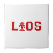 ラオス大学 タイル (正面)