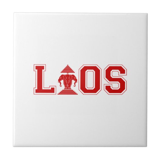 ラオス大学 タイル (正面)