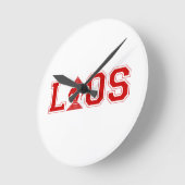 ラオス大学 ラウンド壁時計 (傾斜)