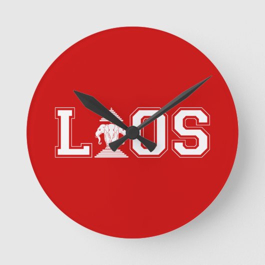 ラオス大学 ラウンド壁時計 (正面)