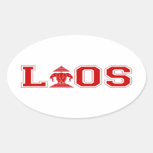 ラオス大学 楕円形シール