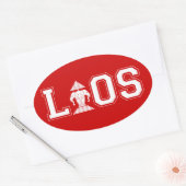 ラオス大学 楕円形シール (封筒)