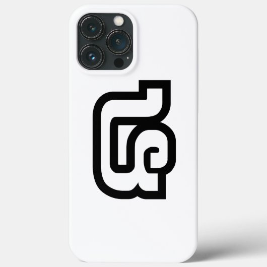 ラオス数字のフォー / 4 / ໔ (ラオス語でSee/Si) Case-Mate iPhoneケース (裏面)