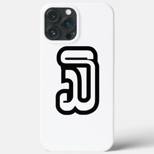 ラオス数字の3 / 三 / ໓ (サム) Case-Mate iPhoneケース (裏面)