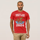 ラオス新年ナガ20 Tシャツ (正面フル)