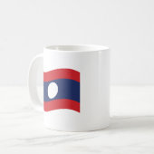 ラオス旗の波 コーヒーマグカップ (正面左)