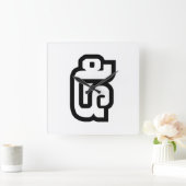 ラオス第5番/ 5 / (ハ໕/ハ)ラオス スクエア壁時計 (ホーム)