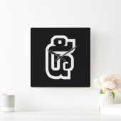 ラオス第5番/ 5 / (ハ໕/ハ)ラオス スクエア壁時計 (ホーム)