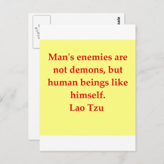 ラオス素晴らしツ引用文 ポストカード (正面/裏面)