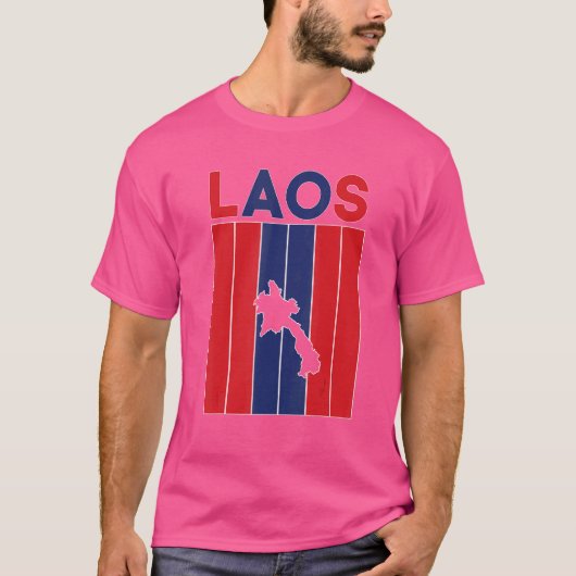 ラオス縁ど国 Tシャツ (正面)