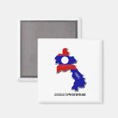 ラオス角磁石 マグネット (正面/裏面)