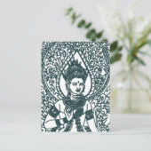 ラオス語 – タイ語 – カンボジア仏法エンジェル神 ポストカード (スタンド正面)