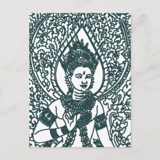 ラオス語 – タイ語 – カンボジア仏法エンジェル神 ポストカード