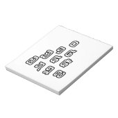 ラオス語/ラオス語の数字ピラミッドラオス語スクリプト ノートパッド (回転)