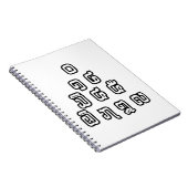 ラオス語/ラオス語の数字ピラミッドラオス語スクリプト ノートブック (右側)