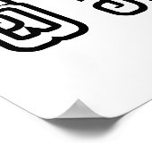 ラオス語/ラオス語の数字ピラミッドラオス語スクリプト ポスター (角)