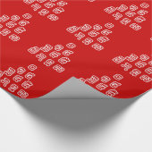 ラオス語/ラオス語の数字ピラミッドラオス語スクリプト ラッピングペーパー (角)