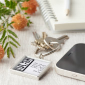 ラオス語Tzeの「全権」シール キーホルダー (側面)