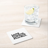 ラオス通り食品 スクエアペーパーコースター (インサイチュ)