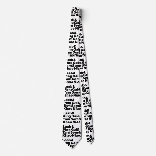 ラオス通り食品 ネクタイ (正面)