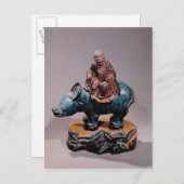 ラオス都のバッファロー、清朝 ポストカード (正面/裏面)