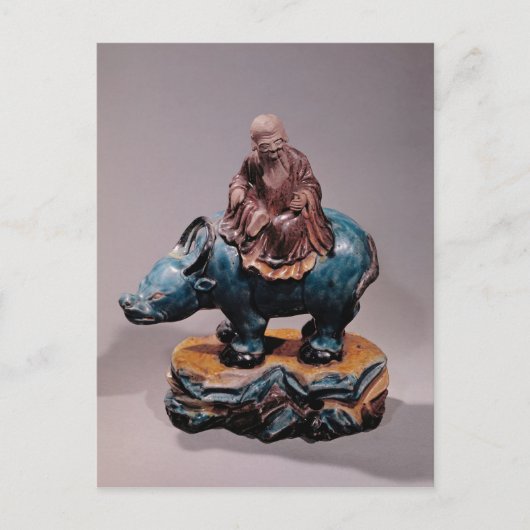 ラオス都のバッファロー、清朝 ポストカード (正面)