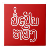ラオス♦のボーペンヤンOK / Laotian Script ♦ タイル (正面)