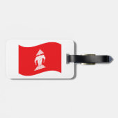 ラオス・エラワン三頭象フラッグウェーブ ラゲッジタグ (裏面横)