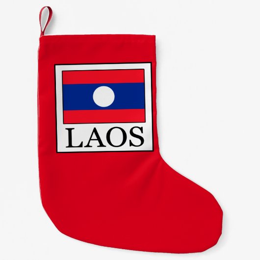 ラオス スモールクリスマスストッキング (正面)