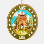 ラオス セラミックオーナメント (左)