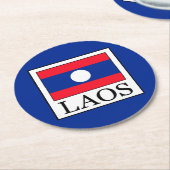 ラオス ラウンドペーパーコースター (アングル)