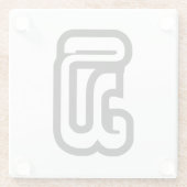 ラオス/ラオス第3 / 3 / ໓ (Sam)ラオス ガラスコースター (裏面)