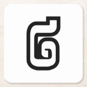 ラオス/ラオス2 / 2 / ໒ （曲）ラオス スクエアペーパーコースター (正面)