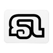 ラオス/ラオスNumber 4 / 4 / (໔参照/Si)ラオス マグネット (横)