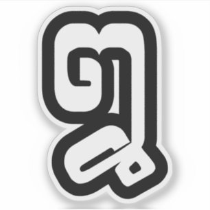 ラオス/ラオスNumber 8 / ໘ 8 / (Bad/Paet) Laotian シール