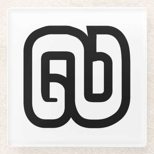 ラオス/ラオスNumber 9 / 9 / ໙ (Kao/Gao)ラオス ガラスコースター (正面)