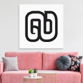 ラオス/ラオスNumber 9 / 9 / ໙ (Kao/Gao)ラオス キャンバスプリント (インサイチュ (リビング))