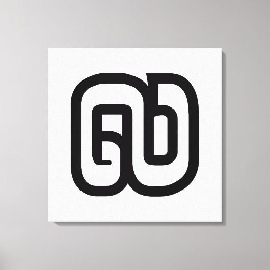 ラオス/ラオスNumber 9 / 9 / ໙ (Kao/Gao)ラオス キャンバスプリント (正面)