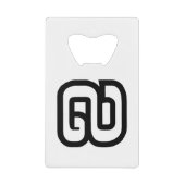 ラオス/ラオスNumber 9 / 9 / ໙ (Kao/Gao)ラオス クレジットカード栓抜き (正面)