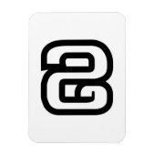 ラオス/ラオスNumber 9 / 9 / ໙ (Kao/Gao)ラオス マグネット (縦)