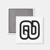 ラオス/ラオスNumber 9 / 9 / ໙ (Kao/Gao)ラオス マグネット (正面/裏面)