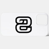 ラオス/ラオスNumber 9 / 9 / ໙ (Kao/Gao)ラオス Case-Mate iPhoneケース (裏面 (横))