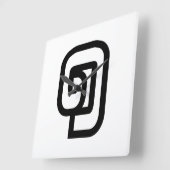 ラオス/ラオスNumber One / 1 / ໑ (Nung/Nueng)ラオス スクエア壁時計 (傾斜)