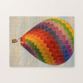 ラオス、ヴァンヴィエン。熱気球 ジグソーパズル (横)