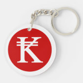 ラオスKipラオス/ラオスのマネーサイン キーホルダー (裏面)