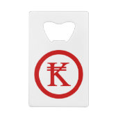 ラオスKipラオス/ラオスのマネーサイン クレジットカード栓抜き (裏面)