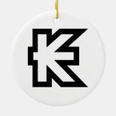 ラオスKipラオス/ラオスのマネーサイン セラミックオーナメント (裏面)